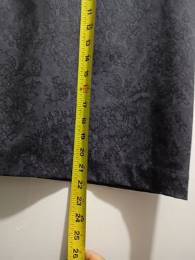 Elle Dark Gray  Lace Pencil Skirt